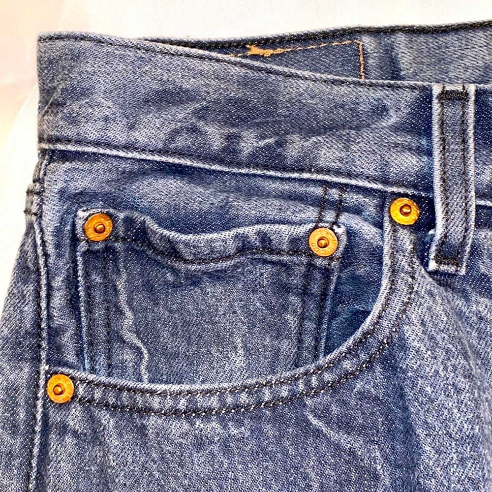 Vintage 501 Levi’s Gray/Black High Waisted Jeans, Size 16 - Picture 5 of 16
